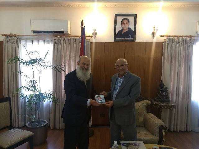 Ambassador Benny Omer with Prime Minister KP Sharma Oli